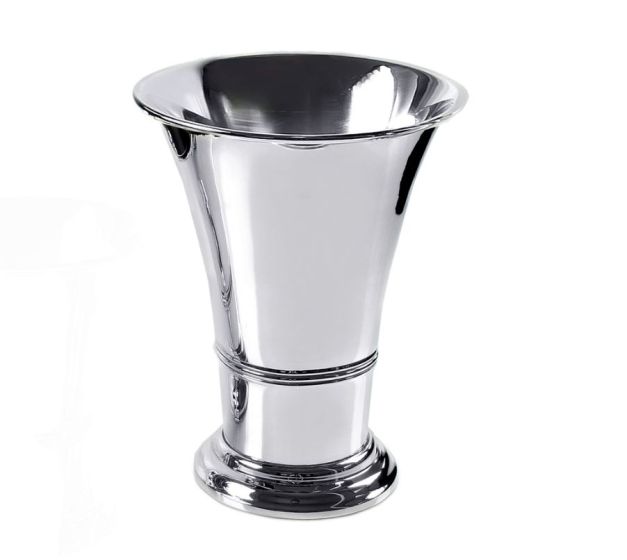 Vase versilbert Trompete