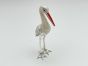 Storch Sterlingsilber mit Emaille
