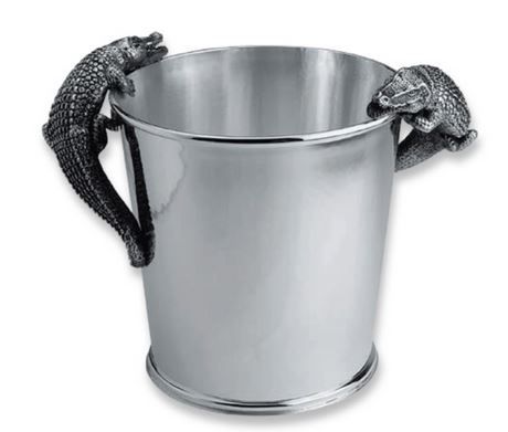 Silber Flaschenkühler Krokodil