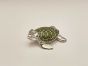 Wasserschildkröte Sterlingsilber emailliert groß