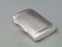 Pillendose Silber Riefen 55 x 35 mm