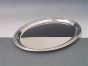 Silbertablett Fadenrand oval 27 x 36 cm