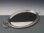 Silbertablett Fadenrand 27x36 cm mit Griffen