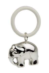 Silber Beissring mit Elefant 