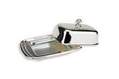 Butterdose glatt klein Sterling-Silber