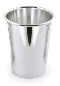 Becher versilbert konisch 10 cm