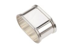 Sterling-Silber Serviettenring Fadenrand oval