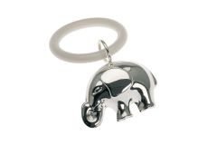 Beissring Babyrassel Elefant versilbert