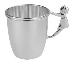 Silber Kinderbecher Taufbecher Mädchen Mädchengriff