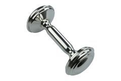 Babyrassel Silber Hantel