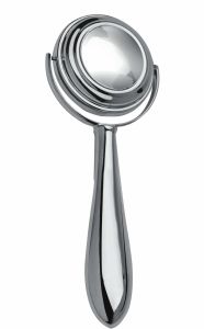 Silberrassel Babyrassel rund beweglich Sterling-Silber