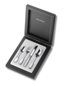 Kinderbesteck 4 tlg. Alt-Spaten Robbe & Berking Silber 925/000