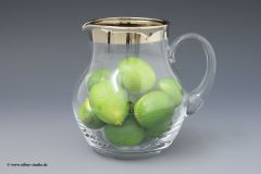 Krug mit Platin Rand 18 cm