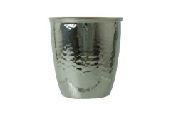 Sterling-Silber Becher Taufbecher mit Hammerschlag 7 cm