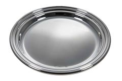 Gläserteller Sterling-Silber glatt mit Fadenrand