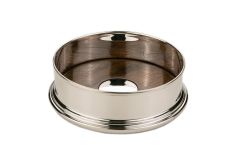 Flaschenuntersetzer klein aus Sterling-Silber und Holz 9,2 cm