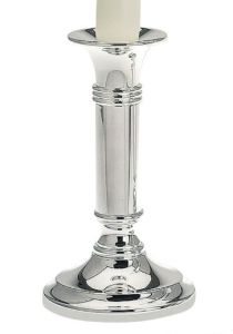 Kerzenleuchter versilbert 15 cm rund