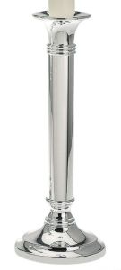 Kerzenleuchter versilbert 22,5 cm rund
