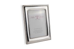 Bilderrahmen Perlrand versilbert 10x15 cm Bilaminat 