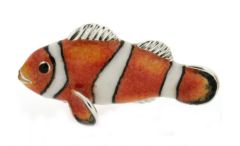 Clownfisch Nemo emailliert Sterlingsilber
