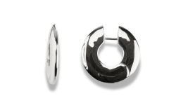 Creole flach – 925 Sterling Silber | Minimalistisch & Elegant