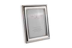 Bilderrahmen Fadenrand versilbert 10x15 cm Bilaminat 