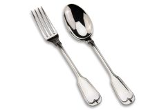 Kinderbesteck Augsburger Faden 925/000 Set mit Löffel und Gabel