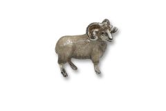 Schafbock Sterlingsilber emailliert