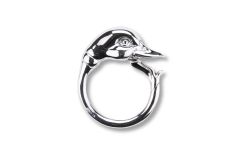 Schlüsselring Entenkopf Sterlingsilber