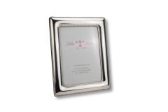 Bilderrahmen Sterling-Silber Doppelperlrand 13x18 cm