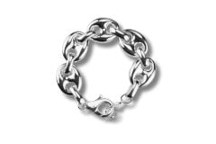 Elegantes Armband mit Bohnengliedern – 925 Sterling Silber | 20-23 cm verstellbar