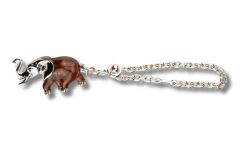 Schlüsselanhänger Elefant  emailliert 925/000