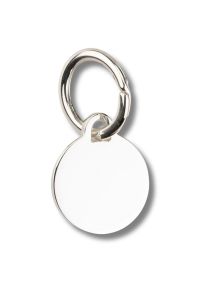 Schlüsselring mit runder Gravurplatte Sterling-Silber