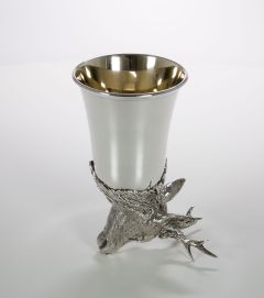 Jagdbecher Rehbock Silber