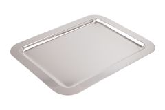 Tablett versilbert rechteckig 33 x 26 cm