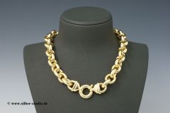 Halskette Collier  Sterling-Silber 925/000 goldplattiert