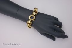Armband Anker-Kette Sterling-Silber 925/000 goldplattiert