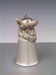 Jagdbecher Wolf Silber