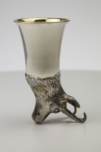 Jagdbecher Gams Sterling-Silber 