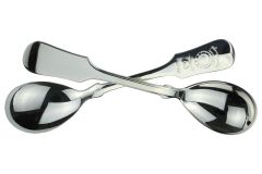 Silber Geburtslöffel, Tauflöffel versilbert