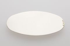 Gravurplatte oval Sterling-Silber 60x30 mm