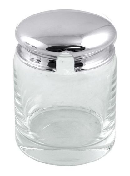 Marmeladenglas 11 cm mit versilberten Deckel
