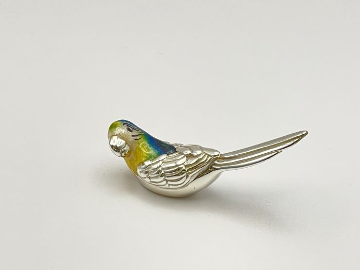 Silber Papagei klein