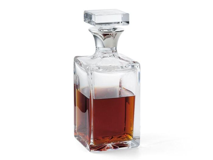Karaffe Whisky Whiskey glatt Sterling Silber