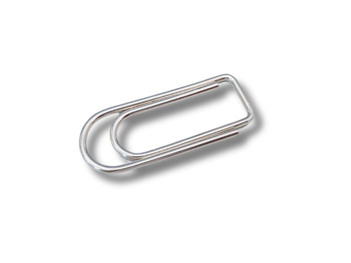 Sterling-Silber Geldklammer glatt
