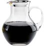 Kristallkrug mit Silberrand bauchig 0,5 Liter