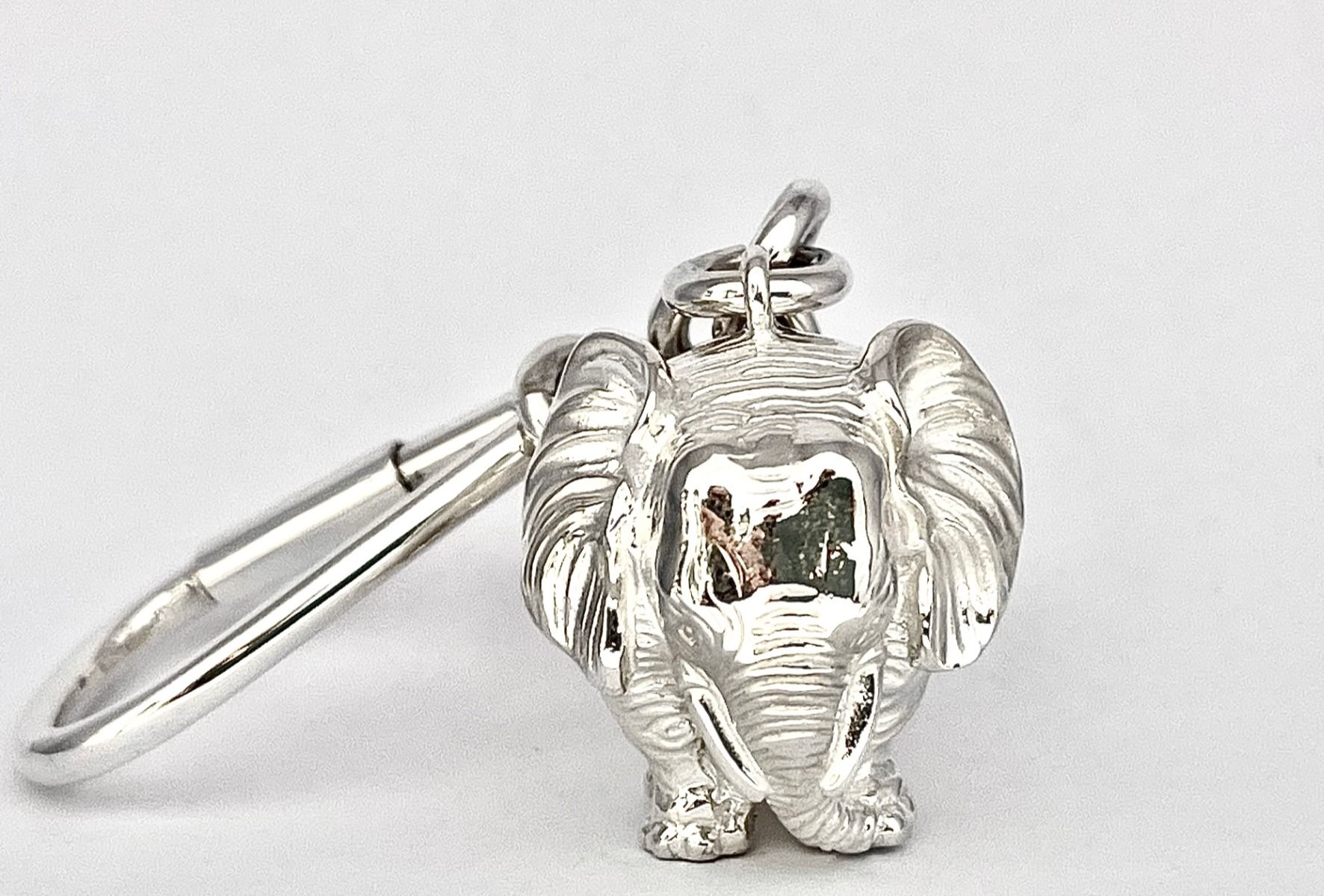 Silber-Studio | 925 Sterlingsilber Elefant Schlüsselanhänger