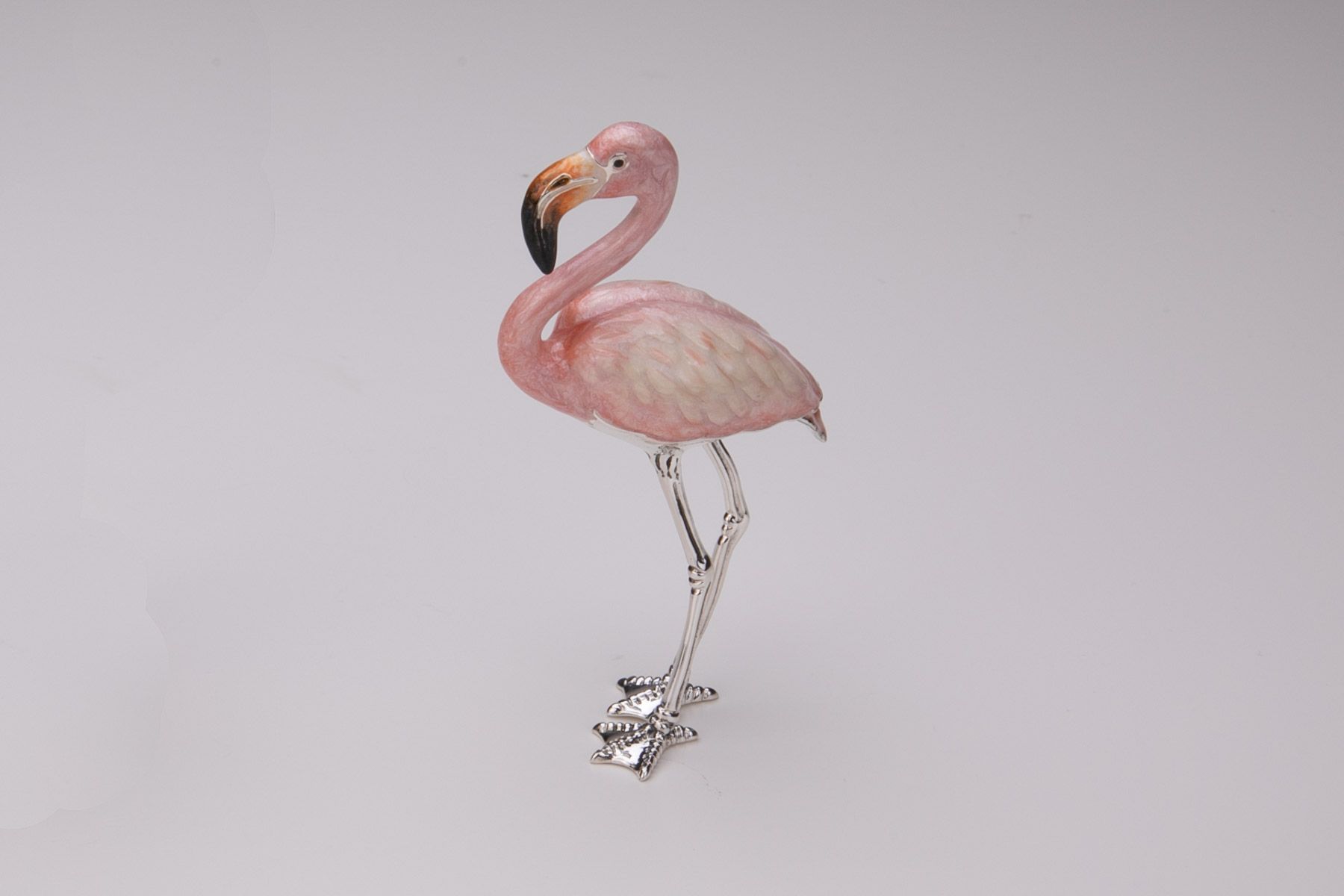 Flamingo aus Silber Silber-Studio Größe mittlere 