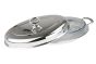 Casserole Auflaufform oval versilbert mit Deckel