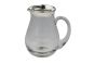 Kristallkrug mit Silberrand bauchig 0,5 Liter